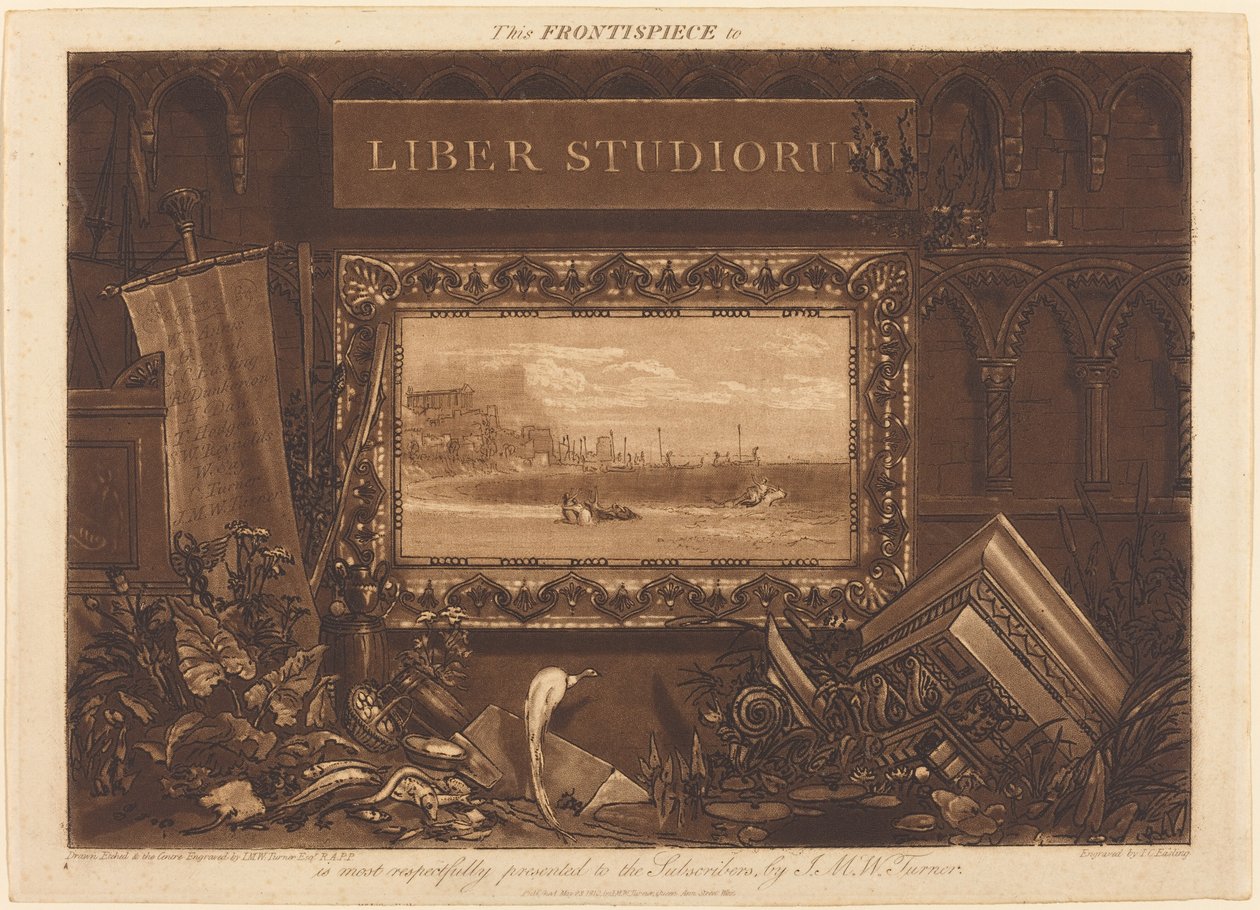 Frontispiece ، تم نشره عام 1812. بواسطة جوزيف مالورد وليام تورنر