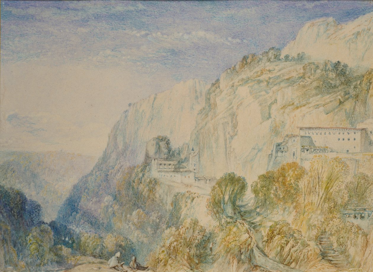 جبل لبنان ودير مار أنطونيو 1832-1834 بواسطة جوزيف مالورد وليام تورنر