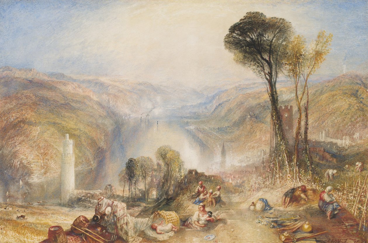 Oberwesel ، 1840. بواسطة جوزيف مالورد وليام تورنر