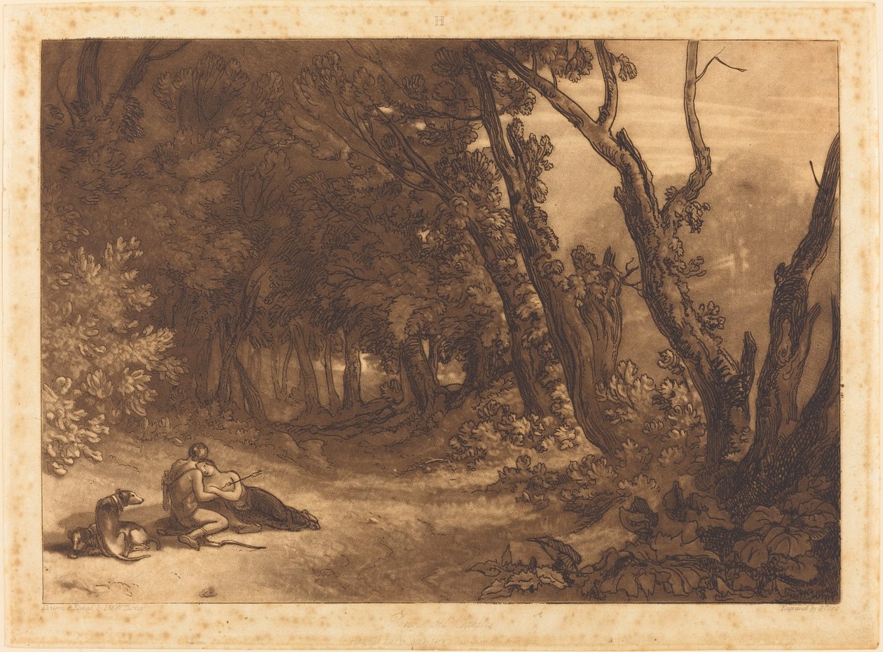 Procris and Cephalus ، نُشر عام 1812. بواسطة جوزيف مالورد وليام تورنر