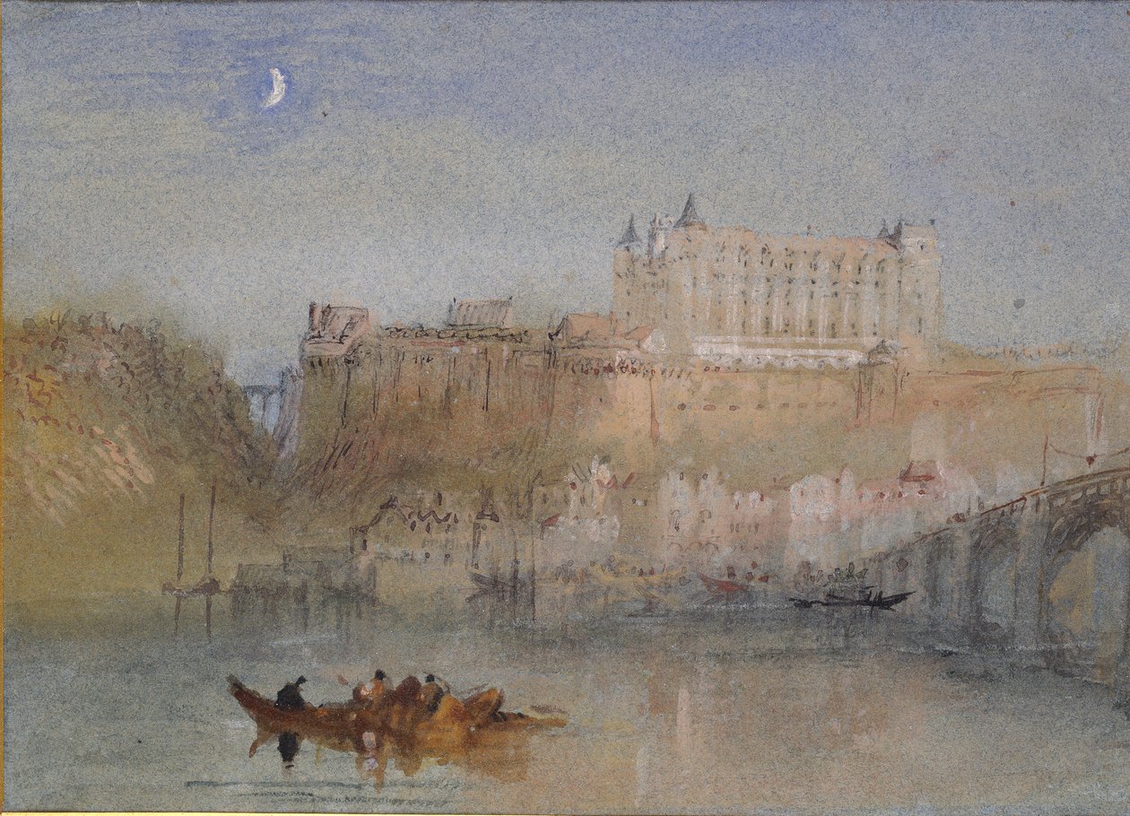 The Bridge and Chateau at Amboise ، c1830 بواسطة جوزيف مالورد وليام تورنر