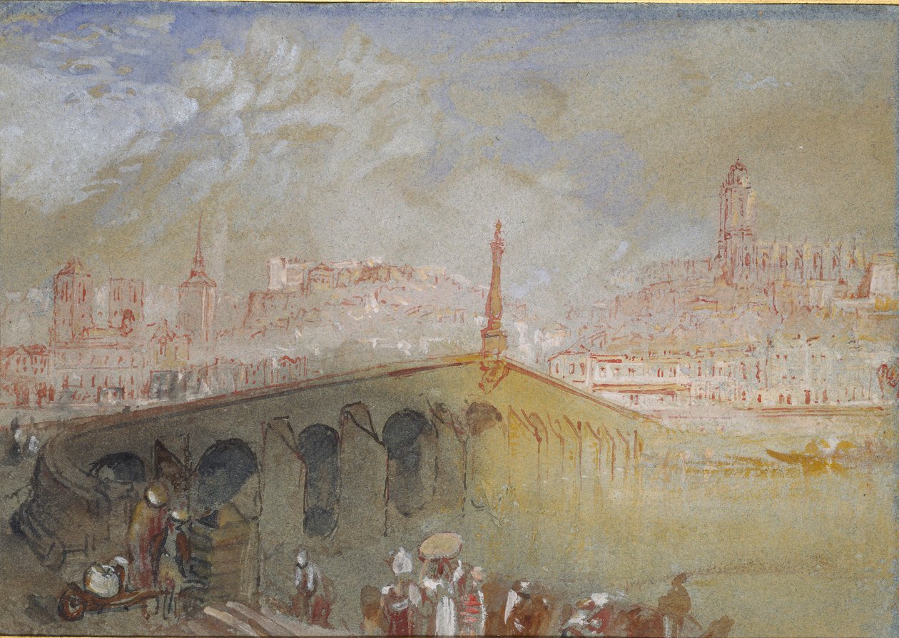 الجسر في بلوا: Fog Clearing ، 1826-1830 بواسطة جوزيف مالورد وليام تورنر