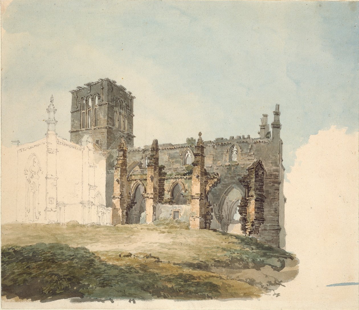 الدير المدمر في Haddington ، c1794 بواسطة جوزيف مالورد وليام تورنر