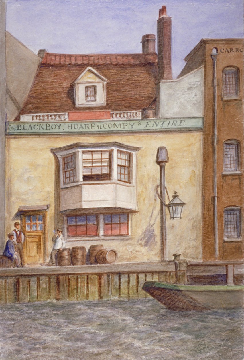 The Black Boy Inn ، طريق سانت كاثرين ، ستيبني ، لندن ، c1865 بواسطة جي تي ويلسون