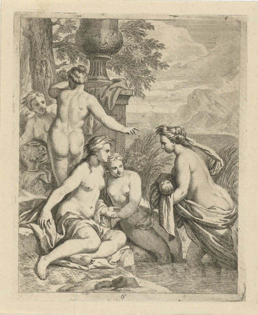 تعود ثيتيس إلى حوريات الماء مشاهد من حياة أخيل (عنوان المسلسل) Vitam et mortem achilli (عنوان المسلسل) بواسطة ألكسندر يانسنز