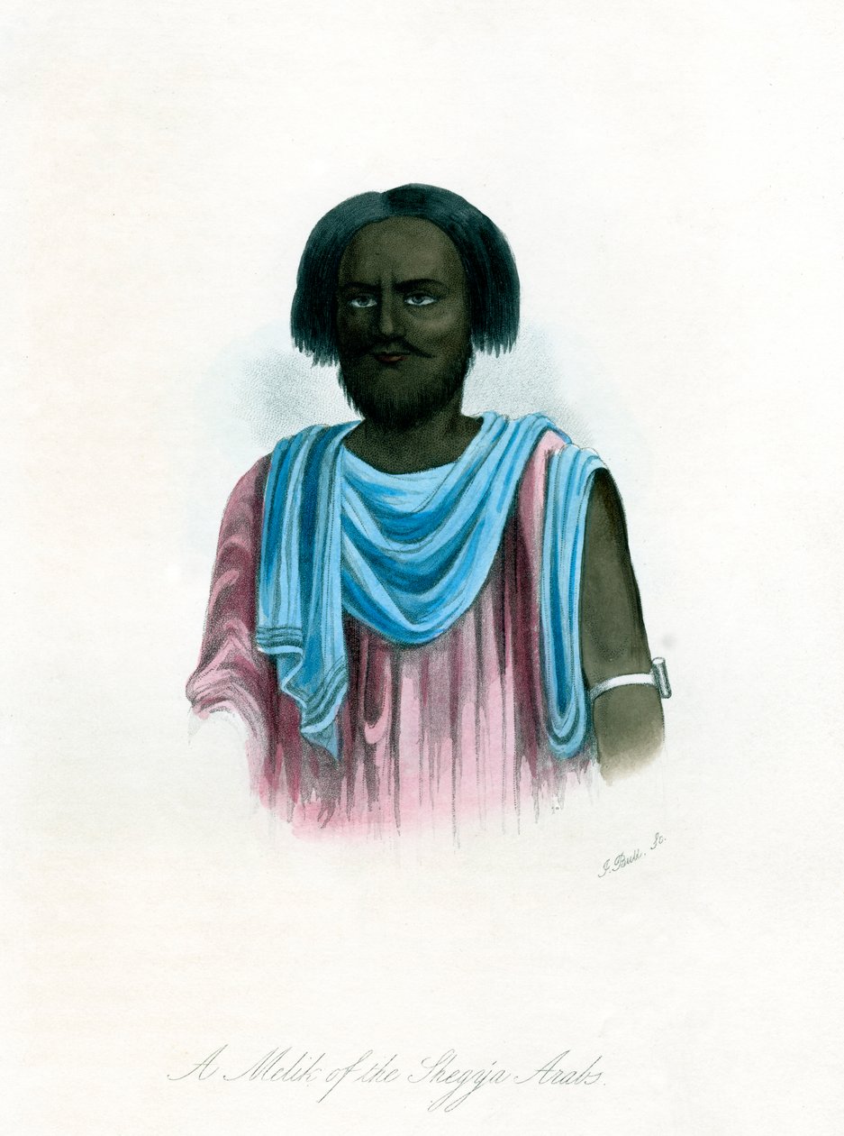 ملك العرب الشيجية ، c1840. بواسطة جيه بول