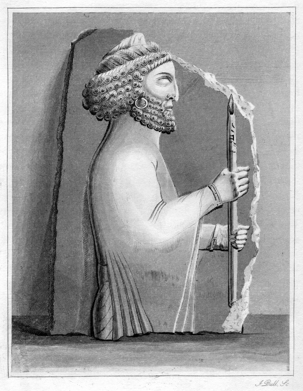 النحت البرسيبولي ، 1848. بواسطة جيه بول