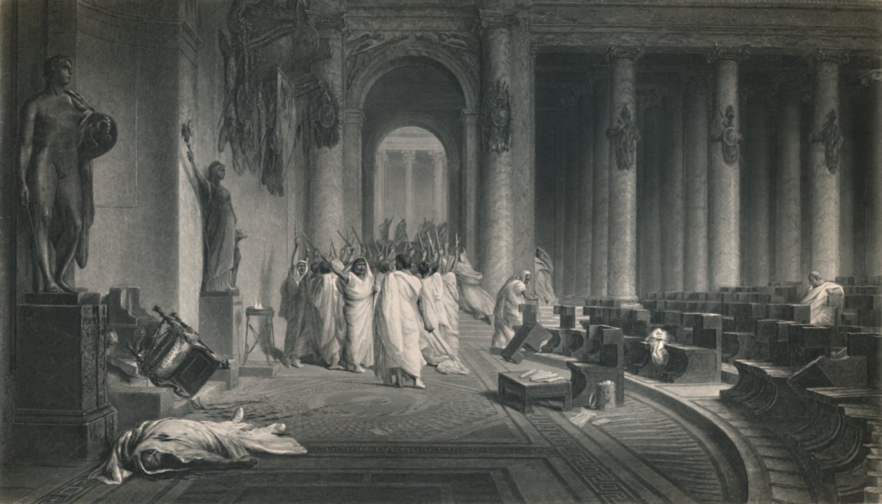وفاة قيصر. يوليوس قيصر ، c1870 بواسطة أيام الجيش JC