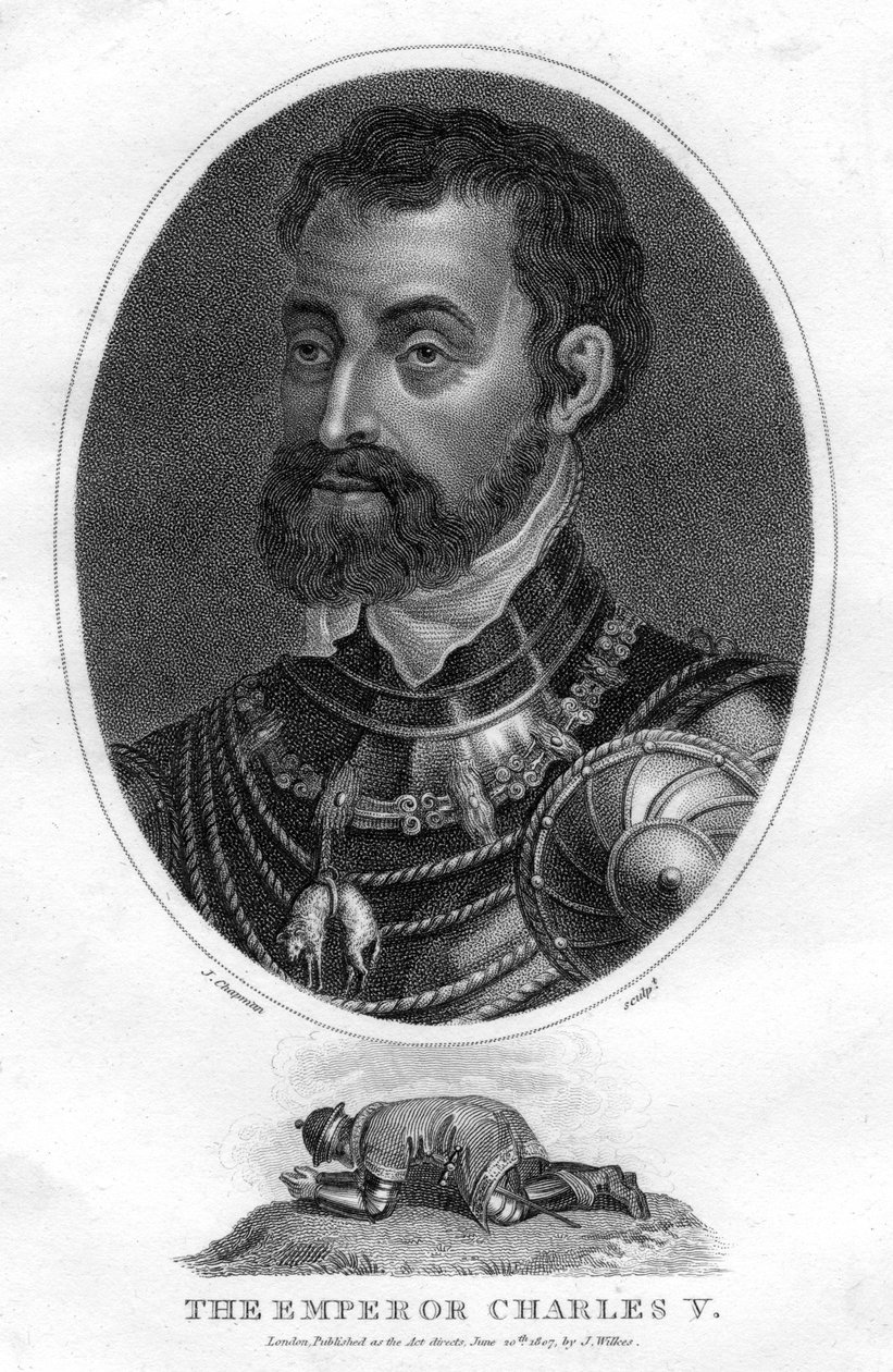 تشارلز الخامس ، الإمبراطور الروماني المقدس ، 1807. بواسطة جيه تشابمان