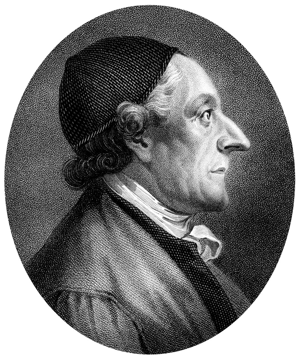 يوهان كاسبار لافاتر ، عالم الفسيولوجيا واللاهوت السويسري ، 1813. بواسطة جيه تشابمان