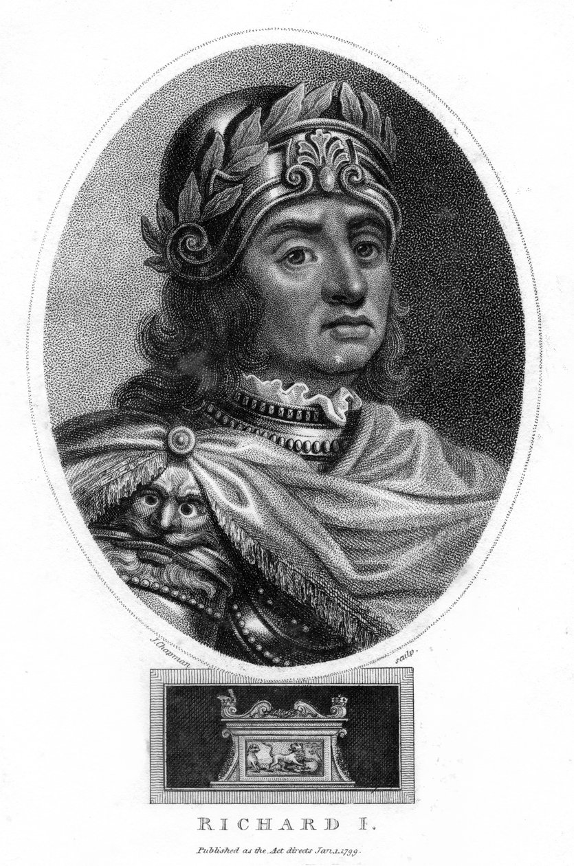 ريتشارد الأول ملك إنجلترا ، 1799. بواسطة جيه تشابمان