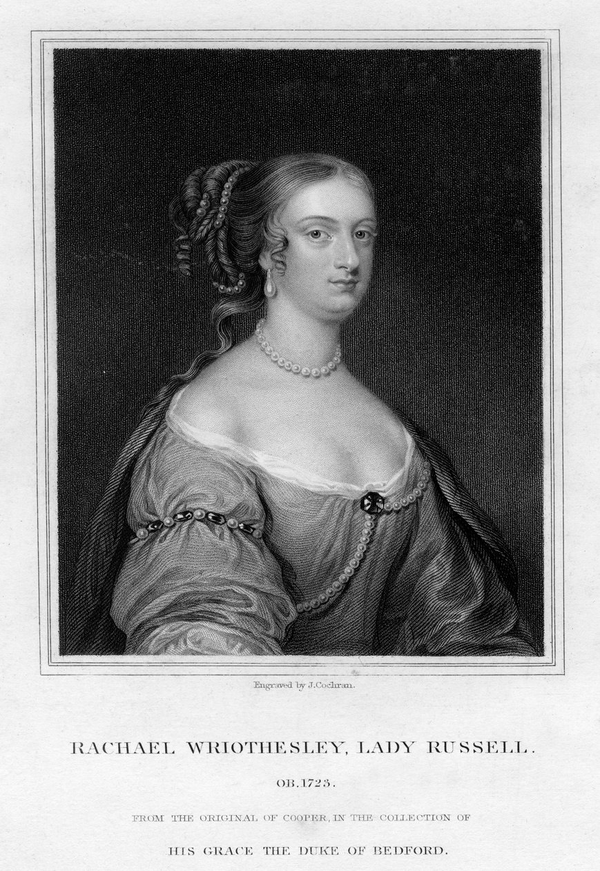 Rachael Wriothesley ، سيدة راسل ، القرن التاسع عشر. بواسطة ج. كوكران