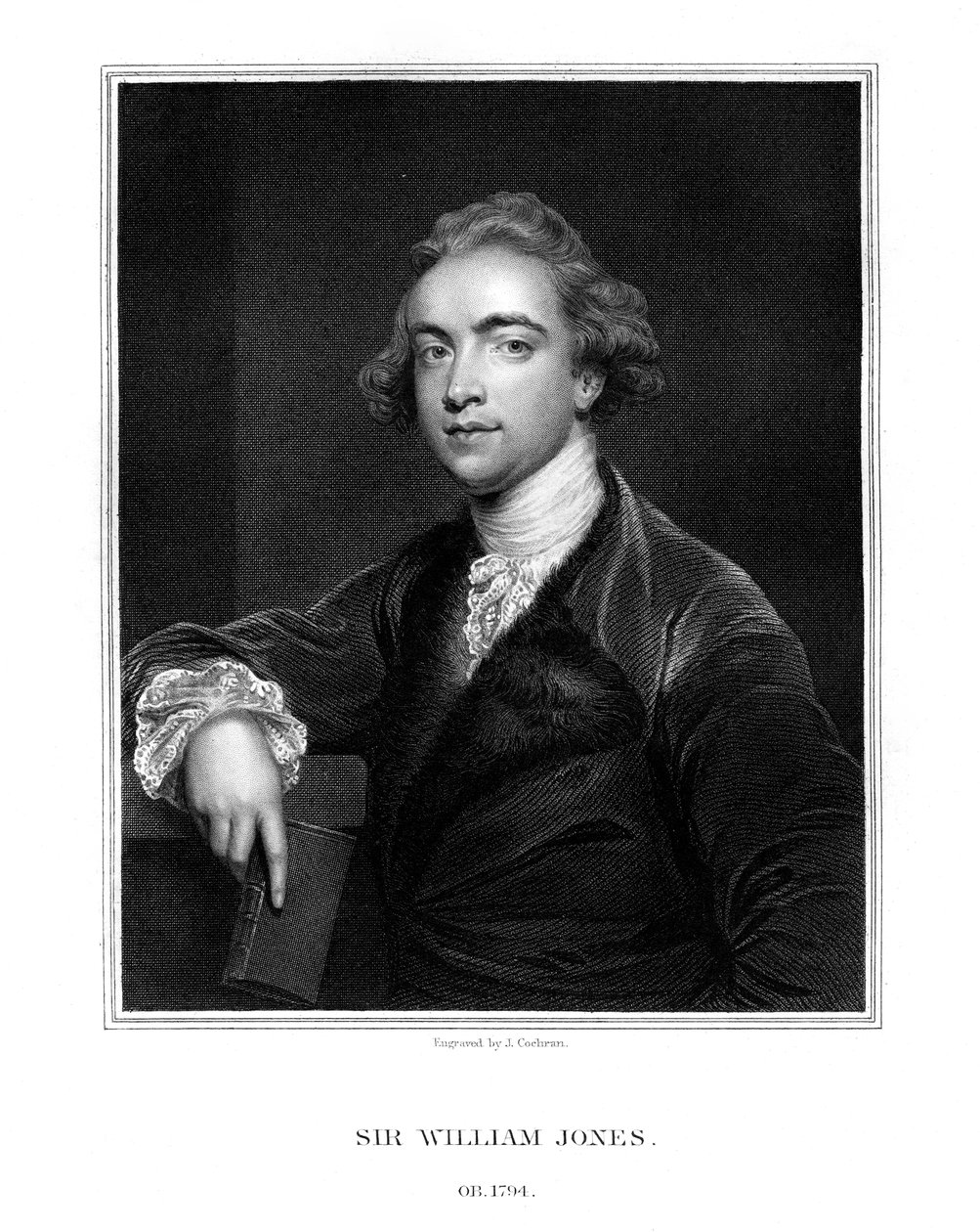السير ويليام جونز ، المستشرق الإنجليزي ، عالم اللغة والقانوني ، 1832. بواسطة ج. كوكران