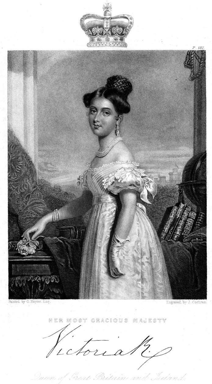 فيكتوريا ، ملكة بريطانيا العظمى وأيرلندا ، c1838 بواسطة ج. كوكران