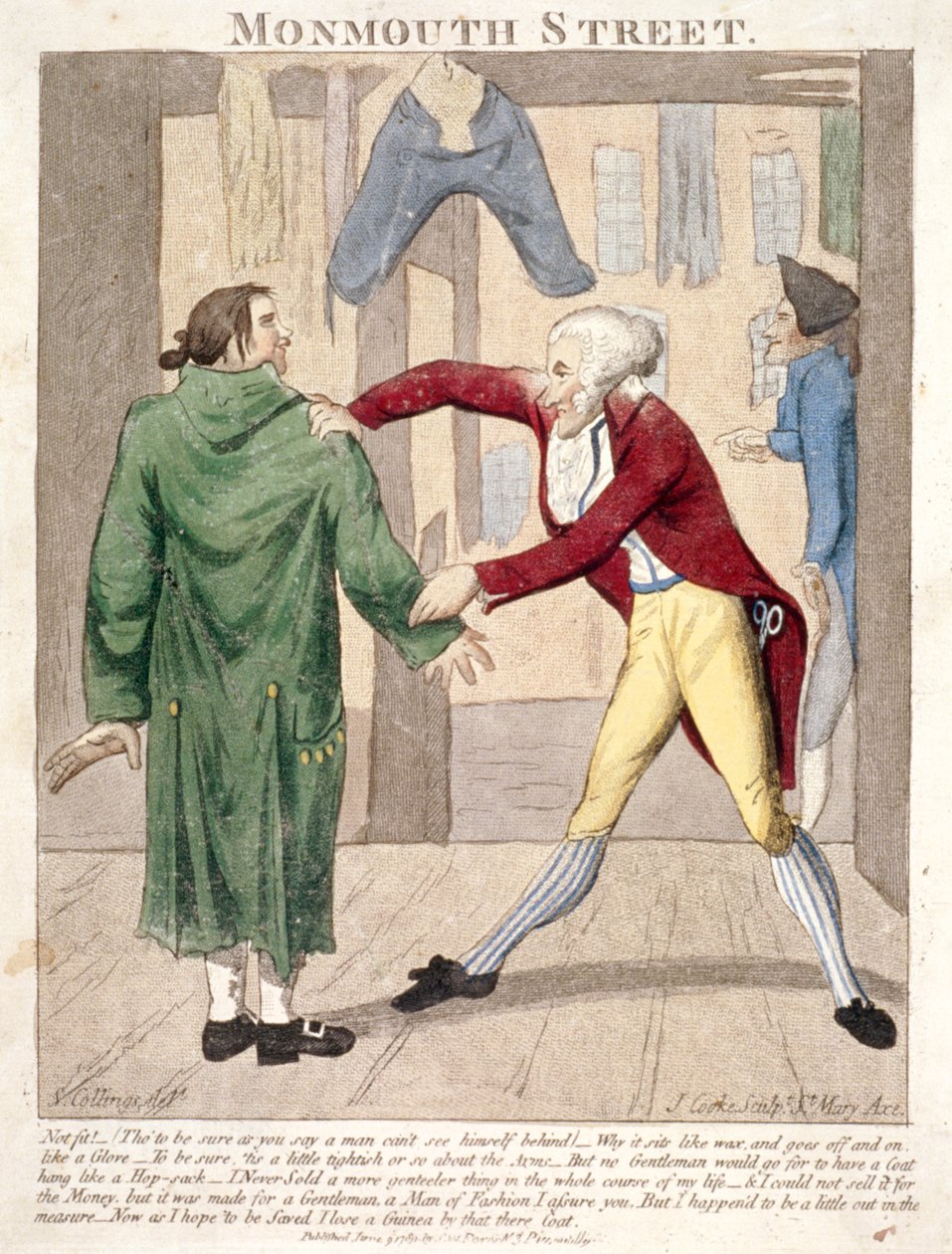 شارع مونماوث. لا يلائم! ... '، 1789 بواسطة جي كوك