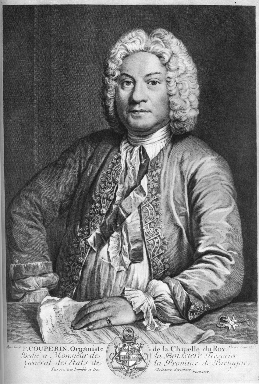 فرانسوا كوبران ، مؤلف موسيقي فرنسي وعازف أرغن وعازف على القيثارة ، 1735 بواسطة جي فليبارت