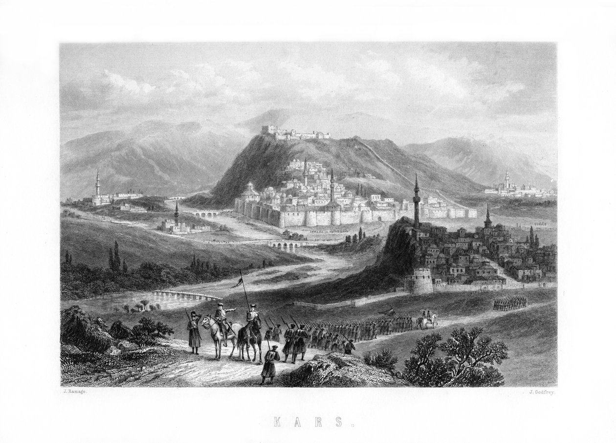 كارس ، مدينة في شمال شرق تركيا ، 1893. بواسطة جودفري