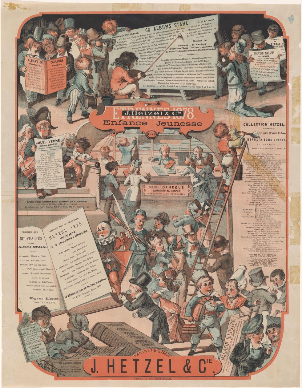 قائمة صندوق J. Hetzel & Cie في باريس Etrennes 1878 (العنوان على الكائن) بواسطة جيفروي ديكنسون