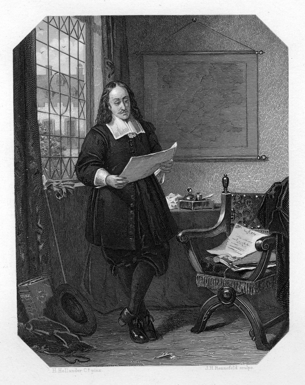 يوهان دي ويت ، رجل الدولة الهولندي ، 1654 ، c1870. بواسطة YH Rennefeld