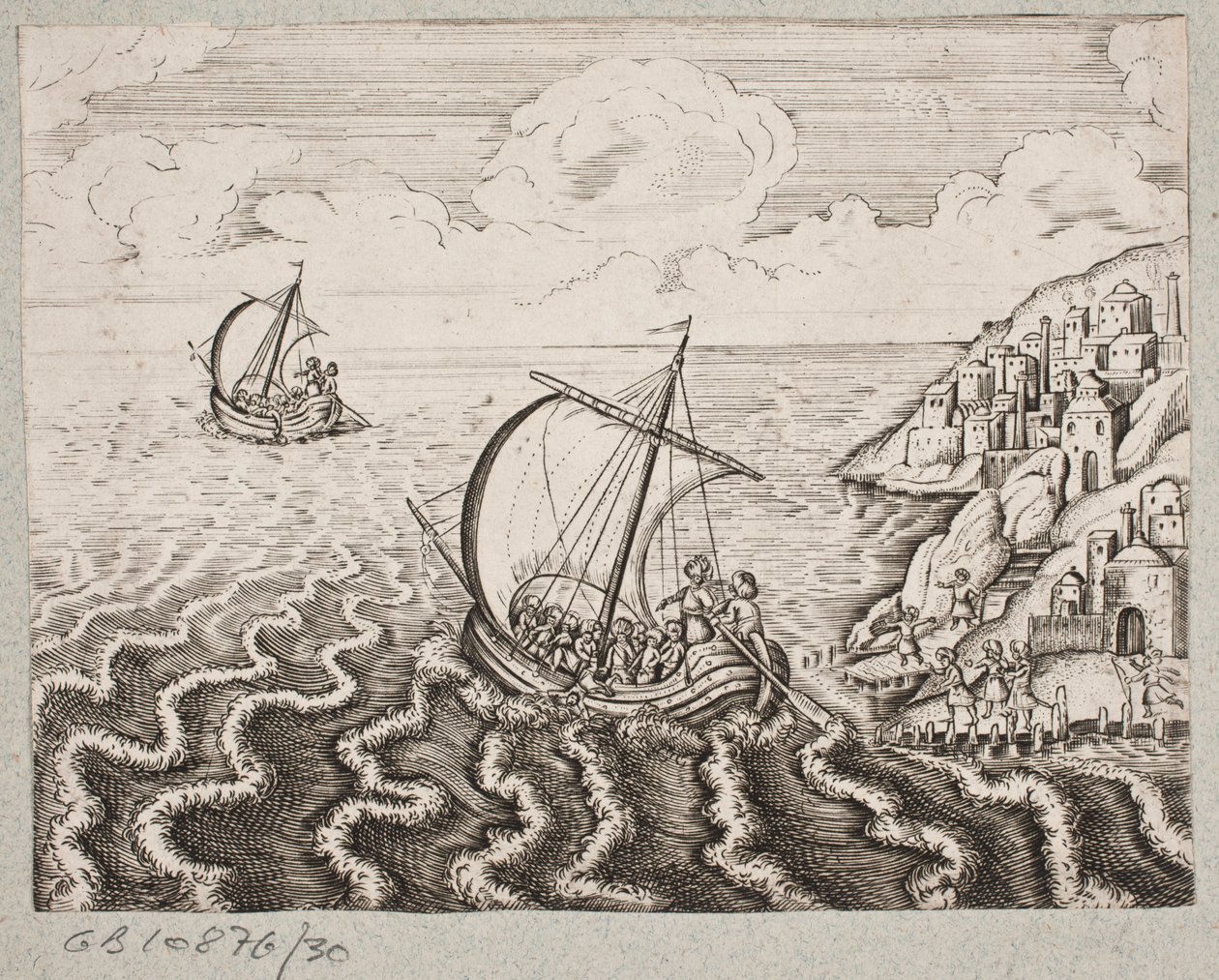 رسم توضيحي لآدم أوليريوس ، "روزنتال الفارسية لشاعر بارع شيش سعدي [...]" ، شليسفيغ 1660 بواسطة جي مولر
