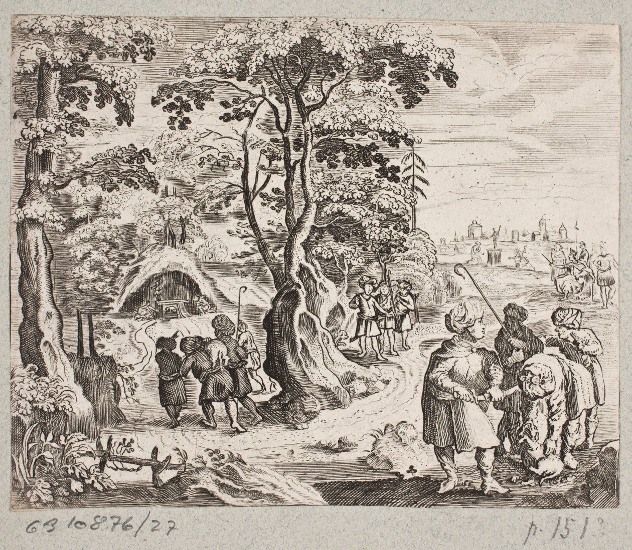رسم توضيحي لآدم أوليريوس ، "روزنتال الفارسية لشاعر بارع شيش سعدي [...]" ، شليسفيغ 1660 بواسطة جي مولر