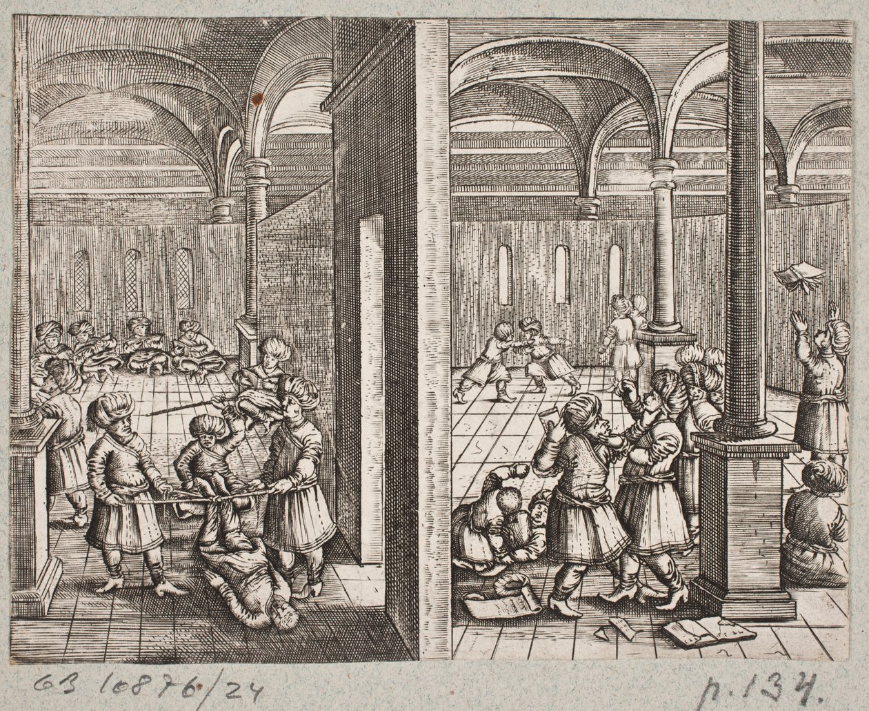 رسم توضيحي لآدم أوليريوس ، "روزنتال الفارسية لشاعر بارع شيش سعدي [...]" ، شليسفيغ 1660 بواسطة جي مولر