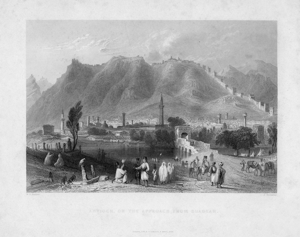 أنطاكية ، على نهج Suadeah ، 1836 بواسطة J. Redaway