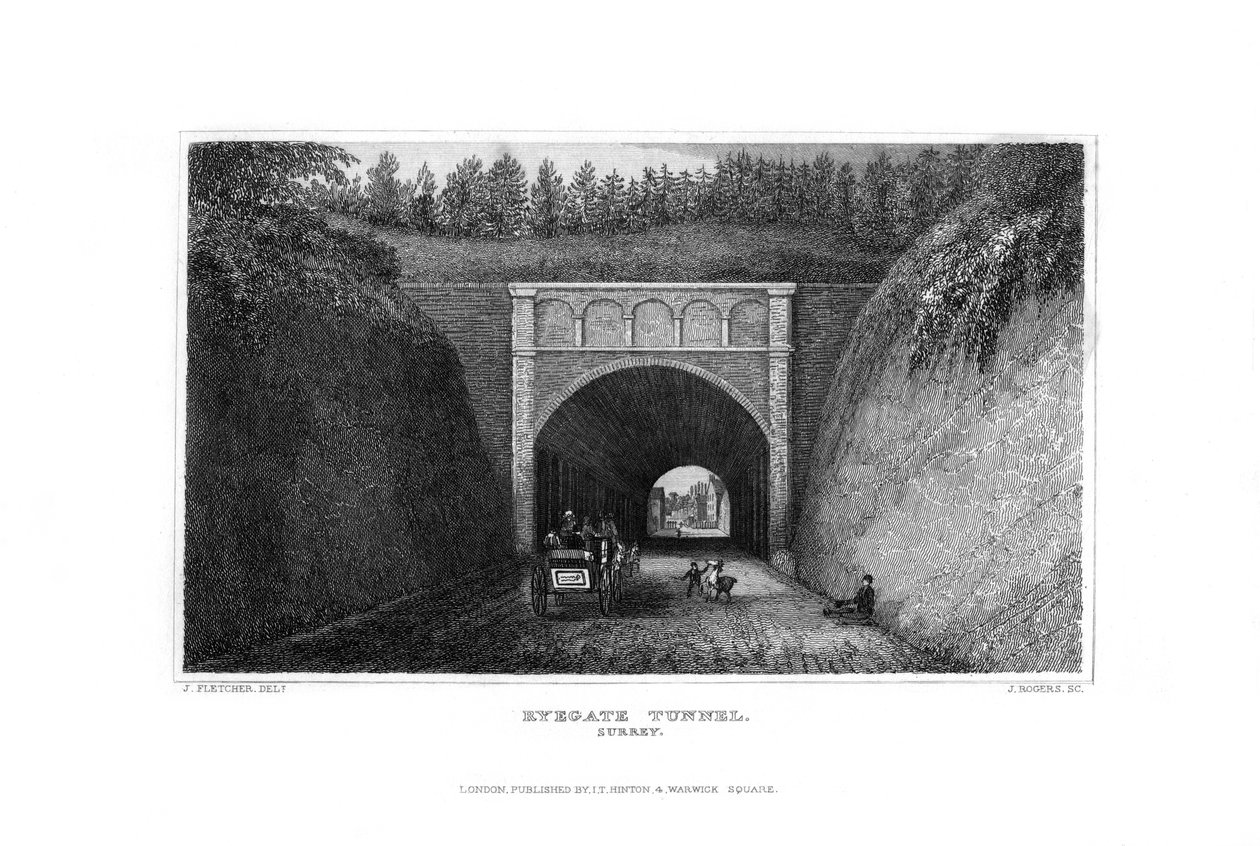 نفق ريجيت ، ساري ، 1829. بواسطة جيه روجرز
