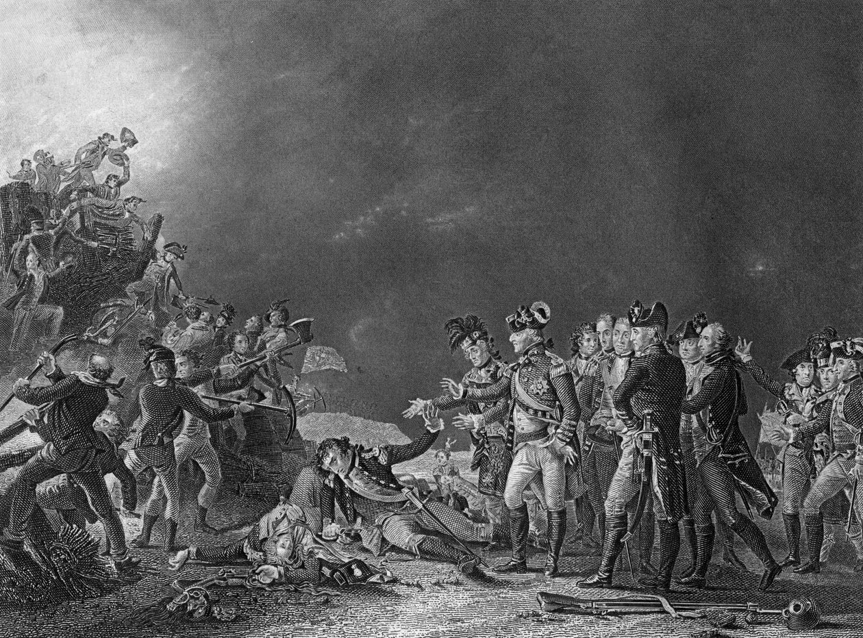 The Sortie من صنع حامية جبل طارق ، 27 نوفمبر 1781 c1857. بواسطة جيه روجرز