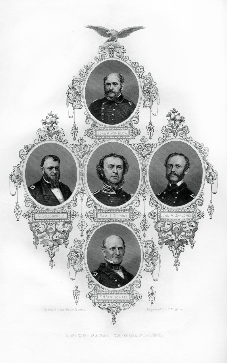 أميرال الحرب الأهلية في الاتحاد ، وينسلو ، غولدزبورو ، دو بونت ، دالغرين وسترينغهام ، 1862-1867. بواسطة جيه روجرز