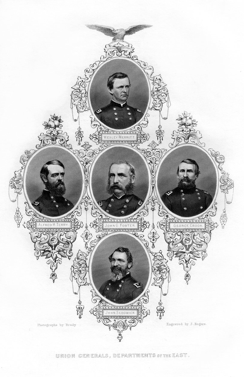 جنرالات الحرب الأهلية في الاتحاد من إدارات الشرق ، 1862-1867. بواسطة جيه روجرز