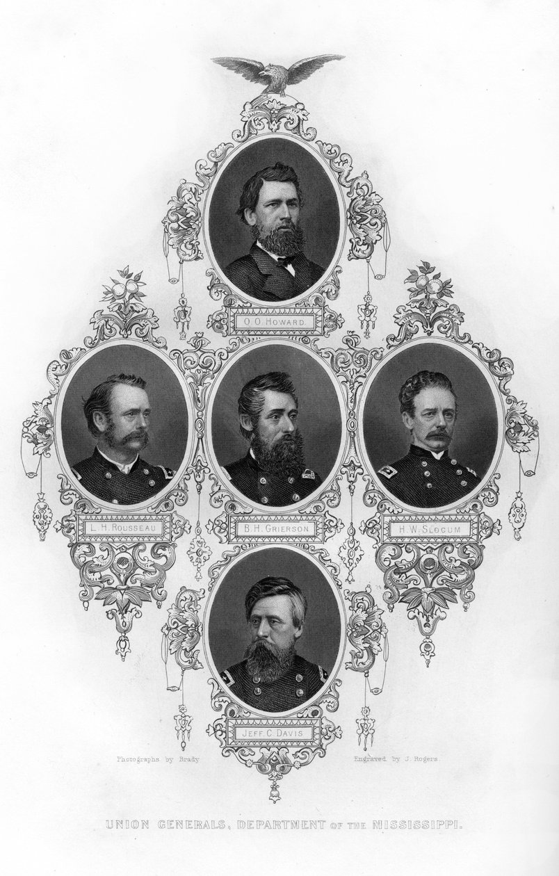 جنرالات الاتحاد في قسم المسيسيبي ، الحرب الأهلية الأمريكية ، 1862-1867. بواسطة جيه روجرز