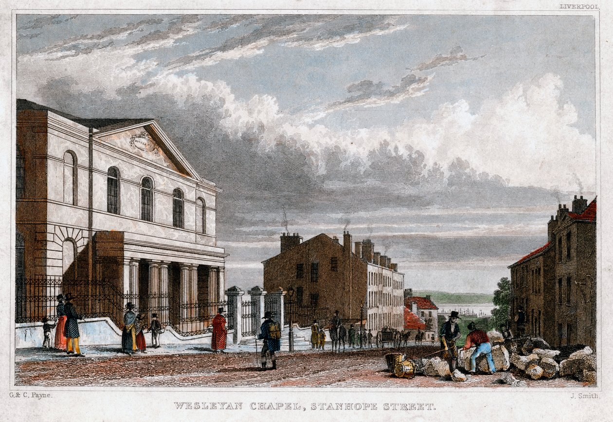 Wesleyan Chapel ، شارع ستانهوب ، لندن ، 1830. بواسطة جي سميث