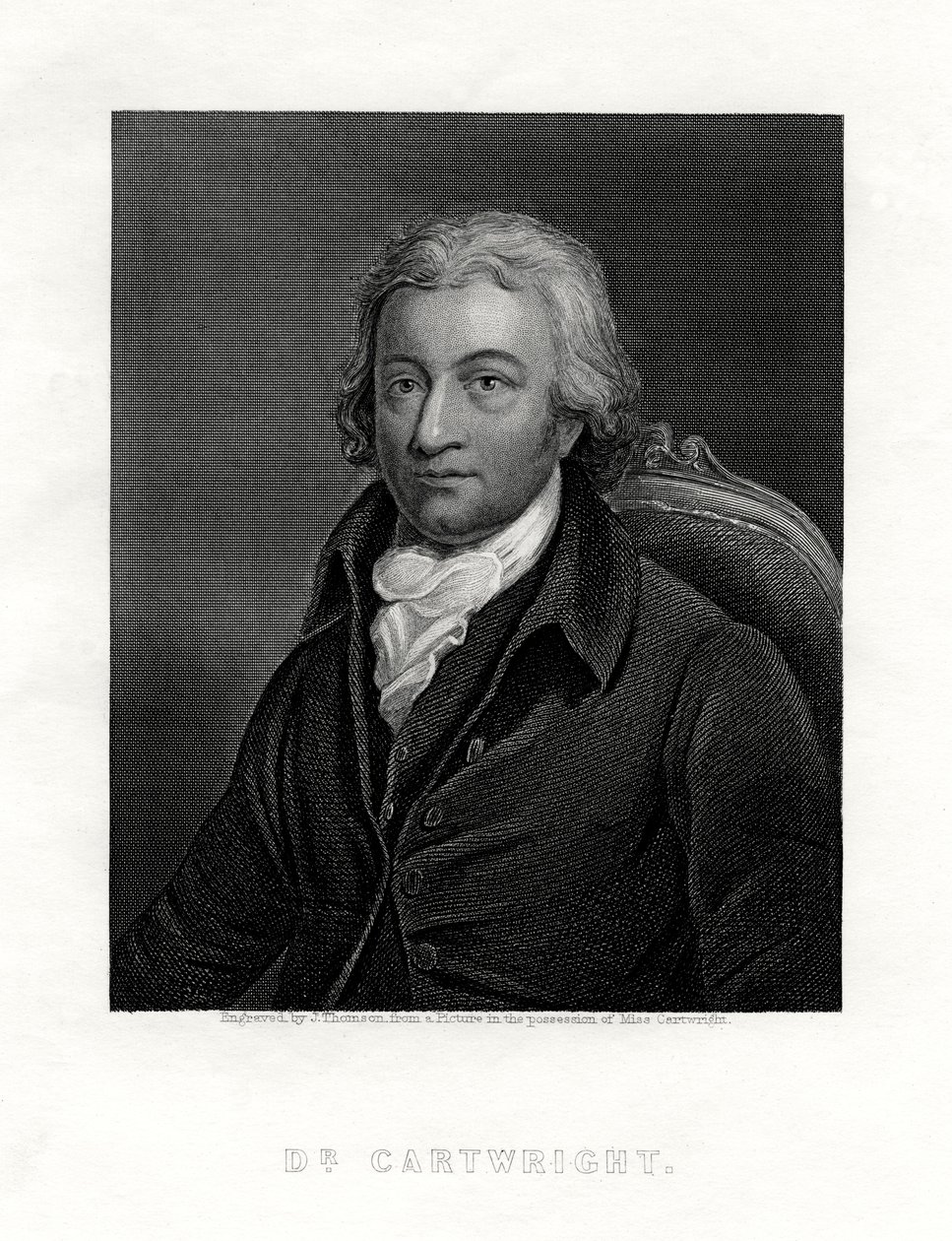 إدموند كارترايت ، 1743-1823 ، رجل دين بريطاني ومخترع أنوال السلطة ، بواسطة جيه تومسون