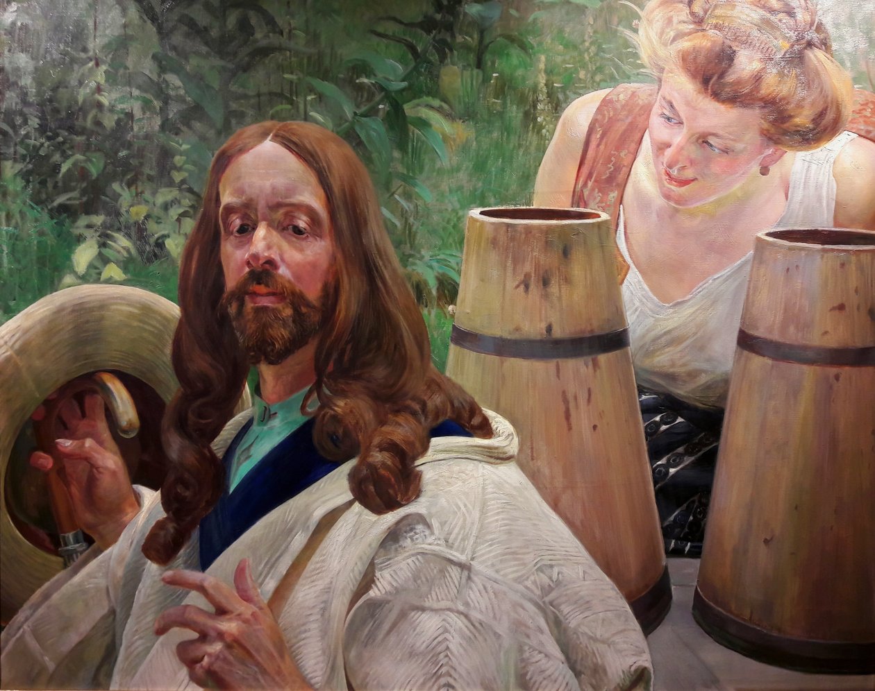 المسيح والمرأة السامرية بواسطة Jacek Malczewski