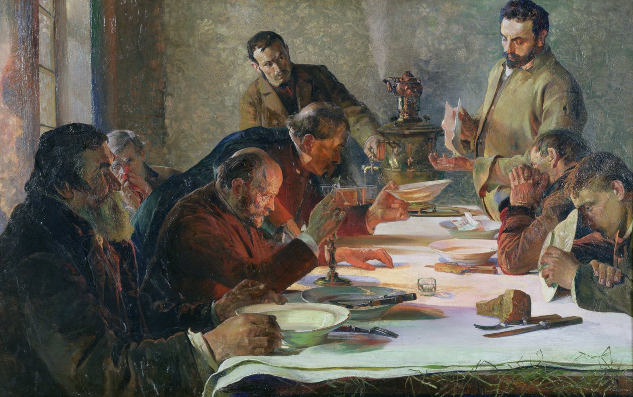 عشية عيد الميلاد في سيبيريا ، 1892 بواسطة Jacek Malczewski