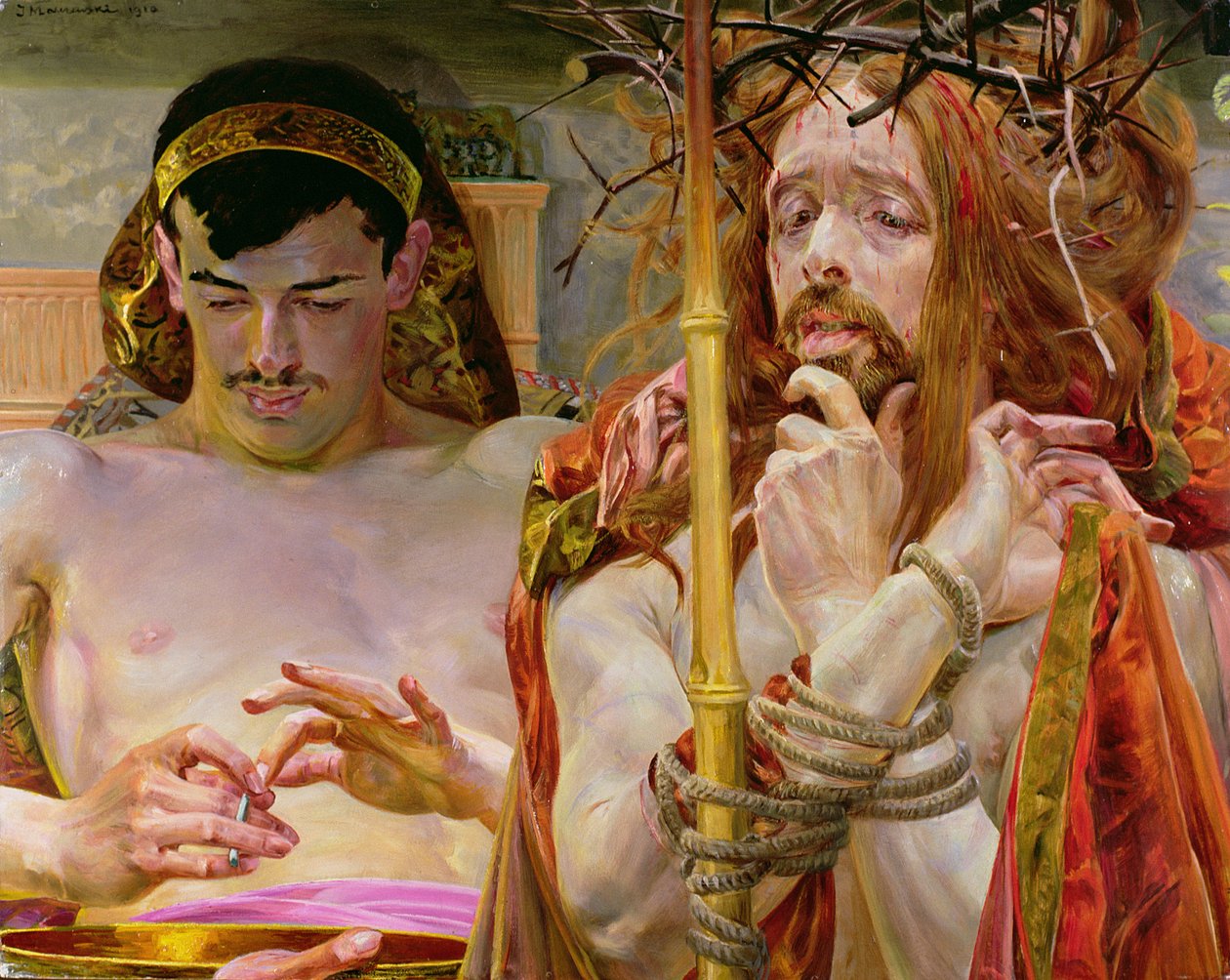 المسيح مع بيلاطس بواسطة Jacek Malczewski