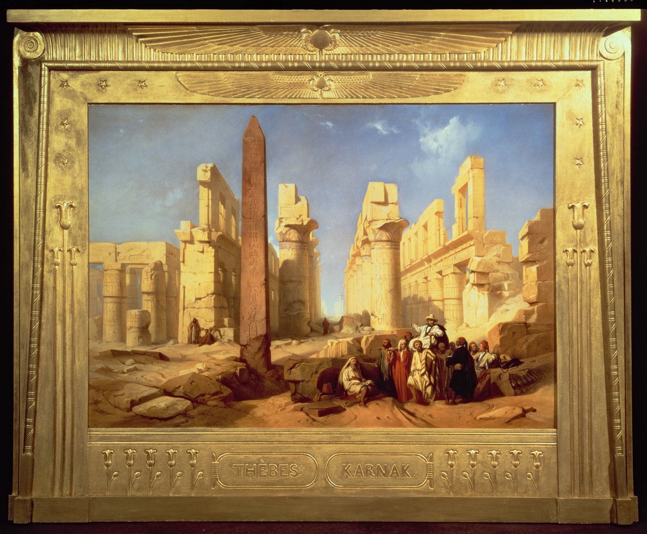 أنقاض قصر الكرنك في طيبة ، 1856 (لوحة) بواسطة يعقوب يعقوب