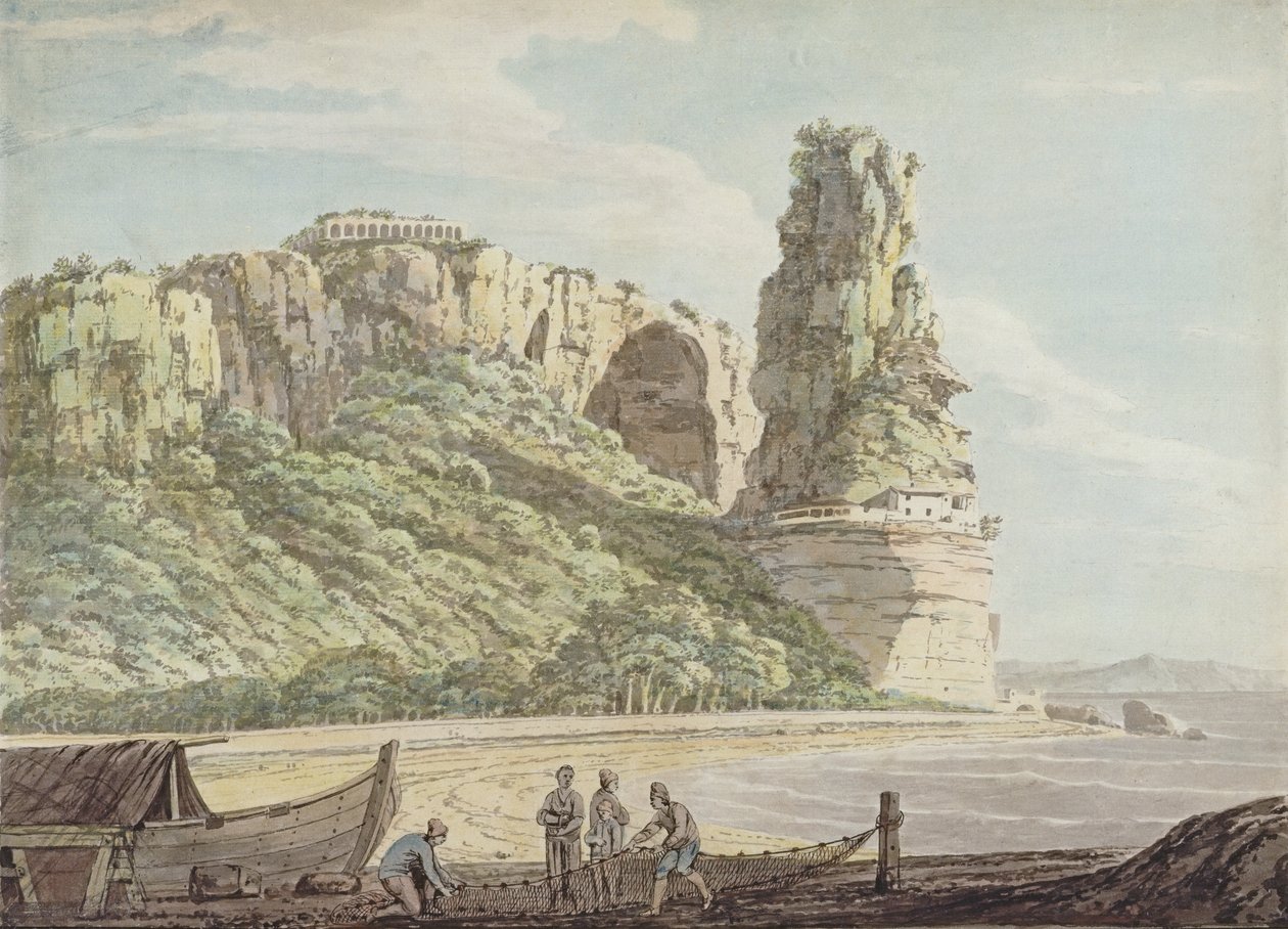مشهد في تيراسينا ، 1778 (مرحاض ، قلم وحبر فوق قلم رصاص على ورق) بواسطة يعقوب المزيد