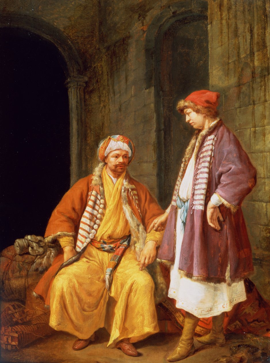 اثنان من التجار يتحدثون بواسطة يعقوب Toorenvliet