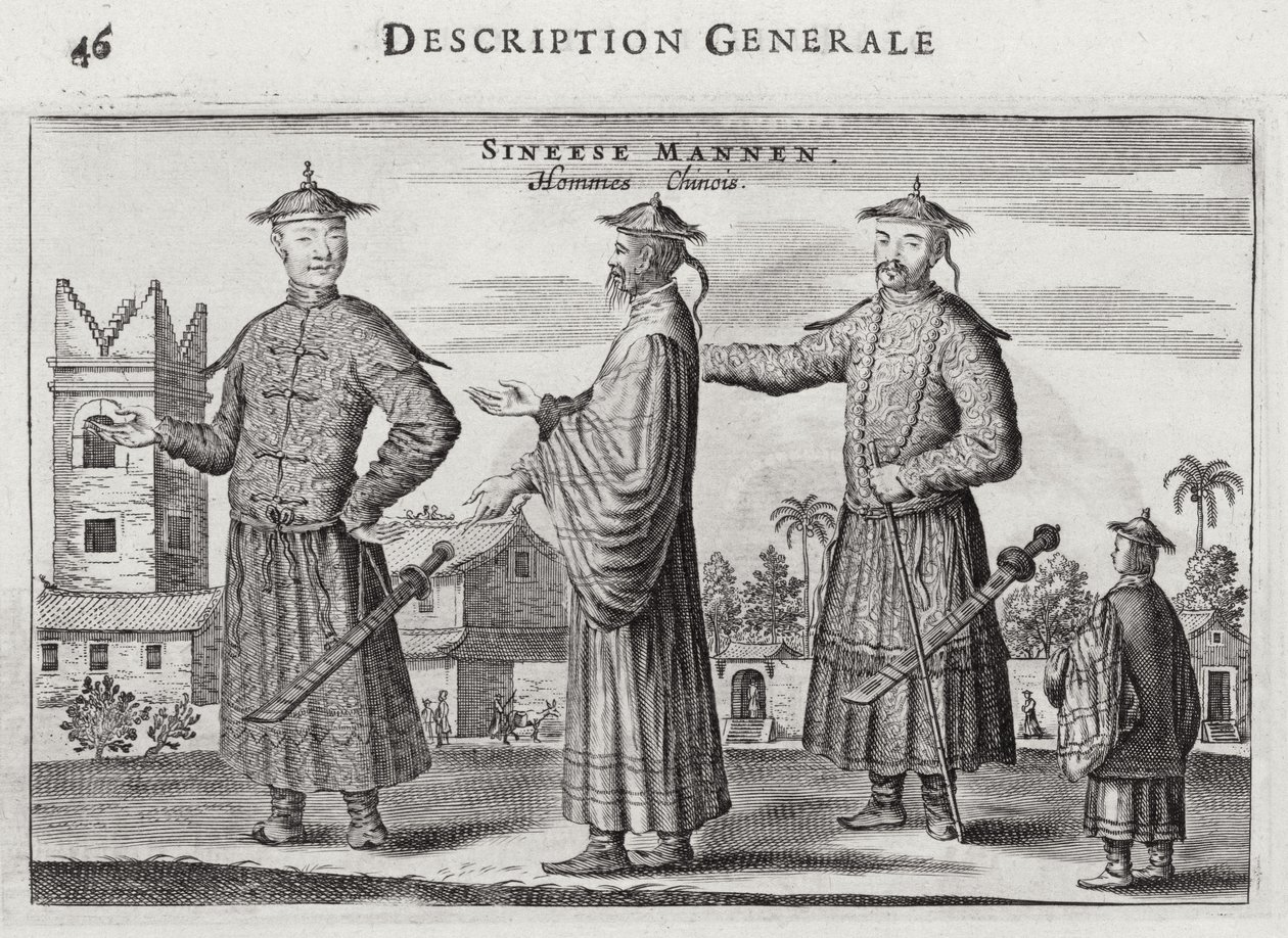 الرجال الصينيون ، وصف عام من حساب سفارة هولندية لدى الصين ، 1665 بواسطة يعقوب فان مورس