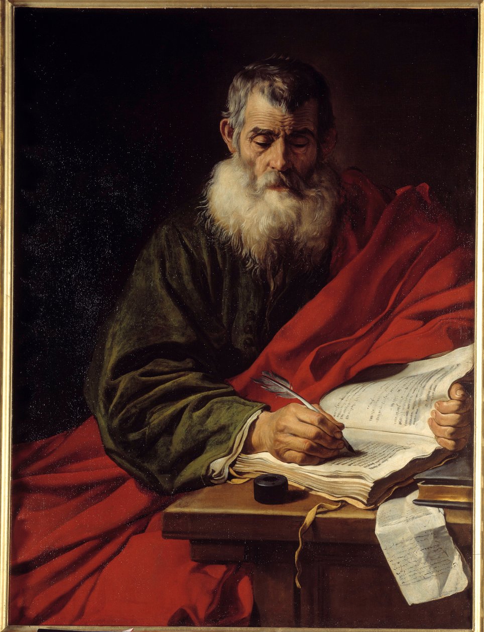 كتابة القديس بول. رسم جاكوب Adriaensz Backer (1608-1651) Ec. هول. بواسطة جاكوب أدريانز باكر