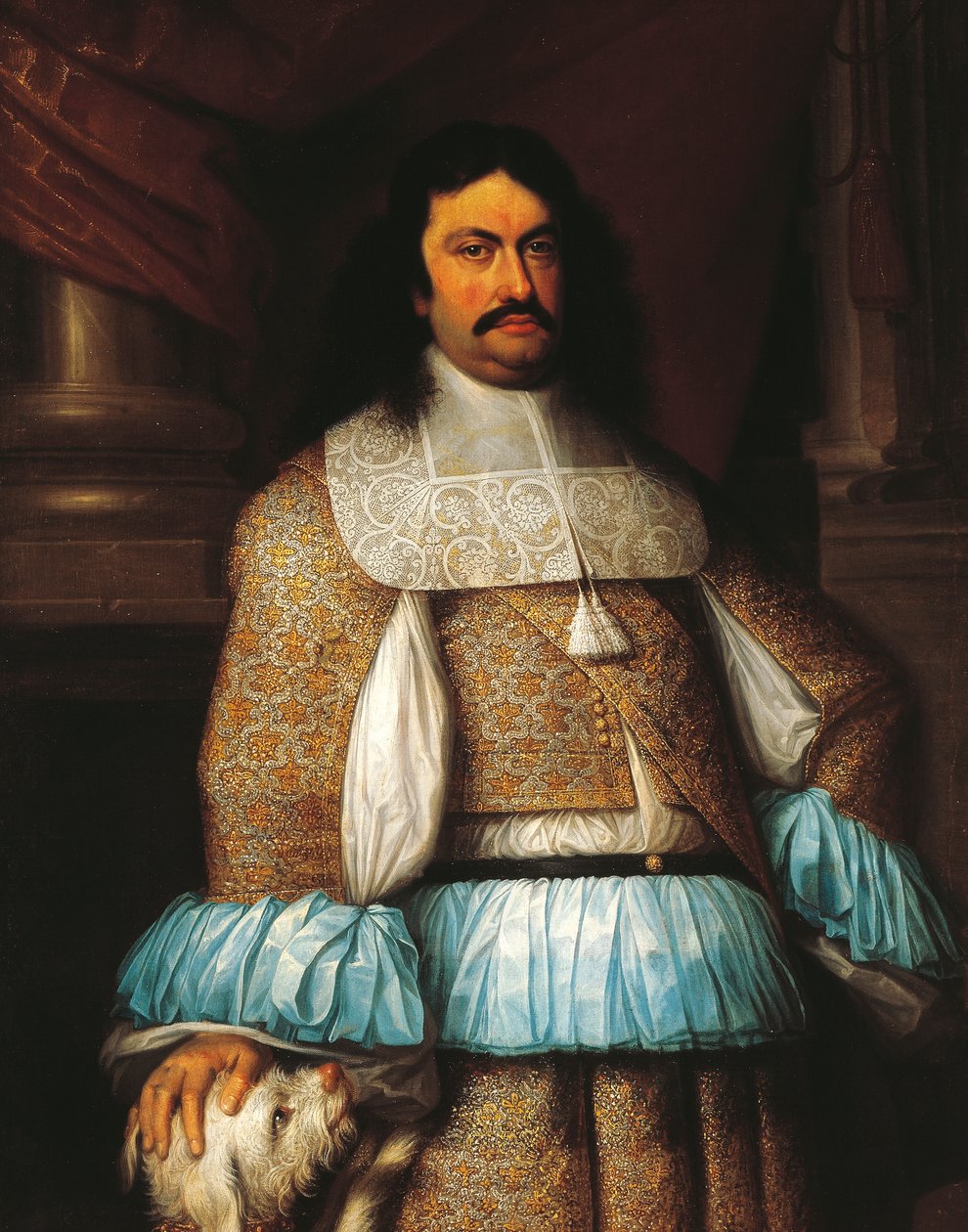 صورة لرانوتشيو الثاني فارنيزي (1630-1694)، دوق بارما وبياتشينزا وكاسترو، رسم جاكوب دينيس (1644-1708)، التفاصيل. بواسطة يعقوب دينيس