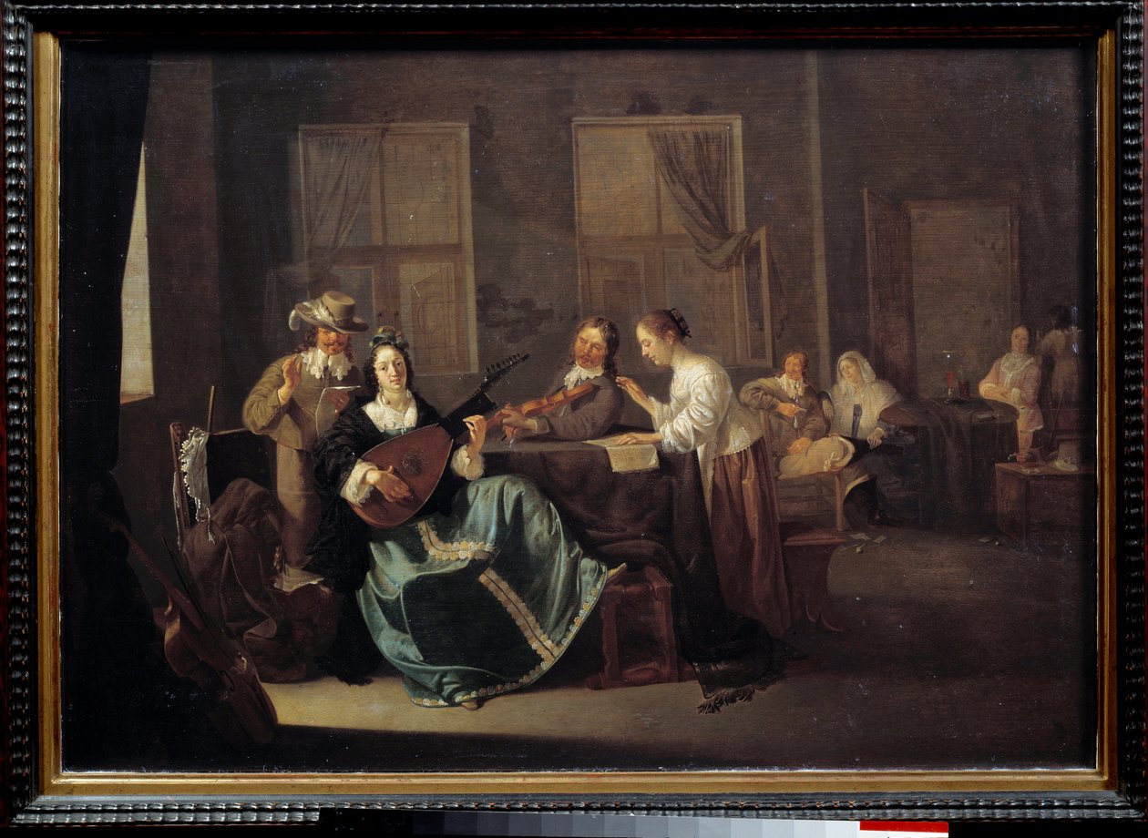 الحفلة الموسيقية. رسم جاكوب داك (1600 - 1660) إي سي. Flam. بواسطة يعقوب داك
