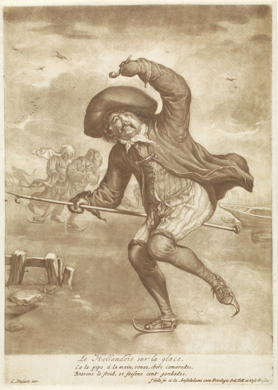 المتزلج Le Hollandois sur la glace (العنوان على الكائن) بواسطة جاكوب جول