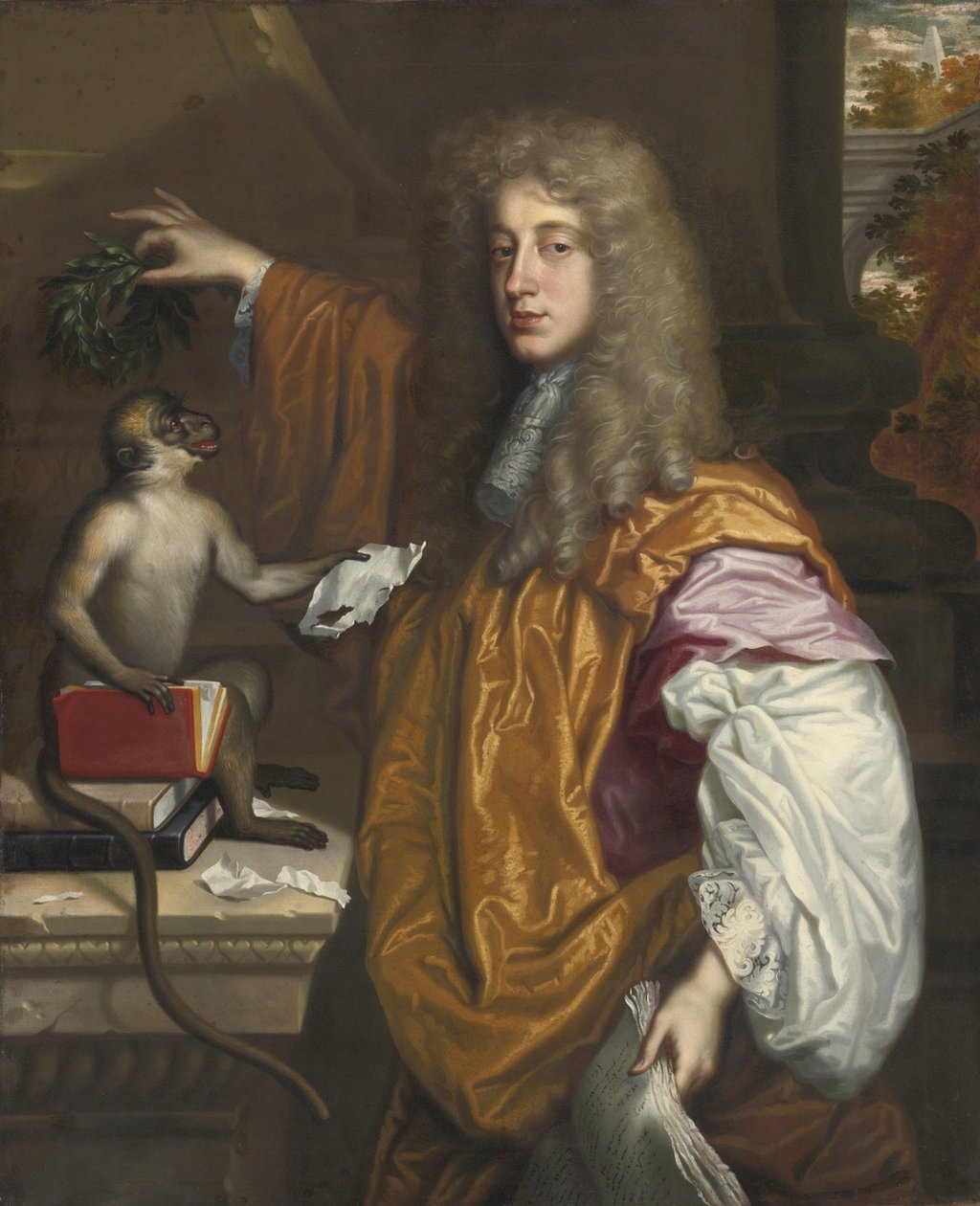 صورة لجون ويلموت ، إيرل روتشستر الثاني 1647-1680 بواسطة جاكوب هويسمانز