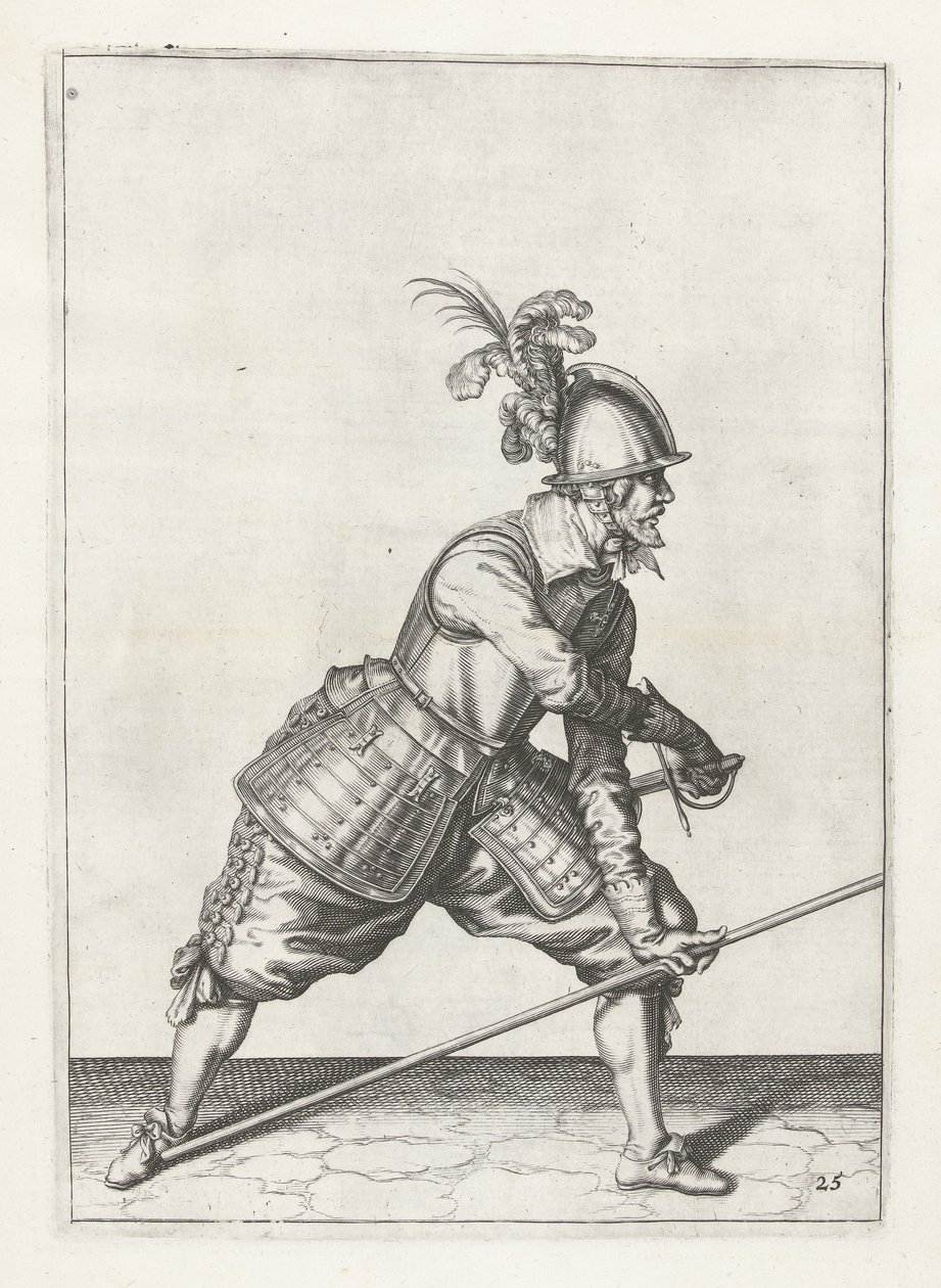 جندي يحمل سيف رسم ، c.1600 بواسطة يعقوب الثاني دي غين