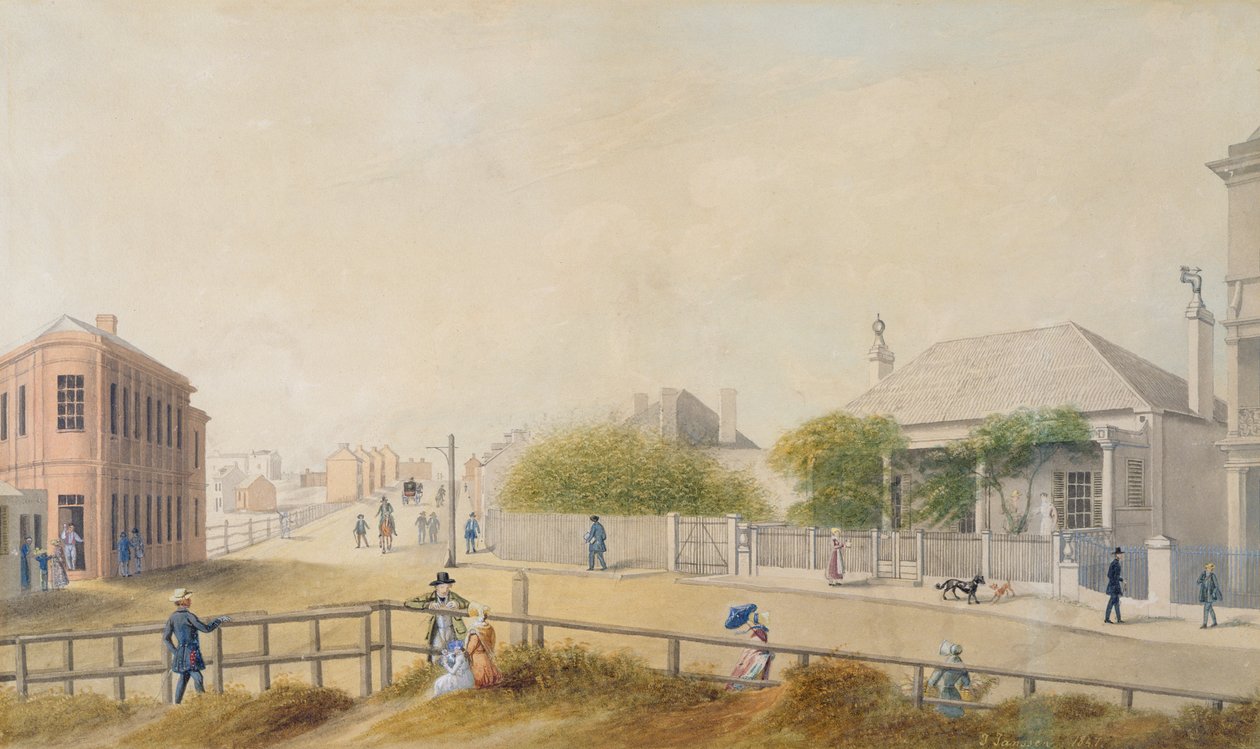 شارع أكسفورد ، سيدني ، 1847 بواسطة يعقوب جانسن