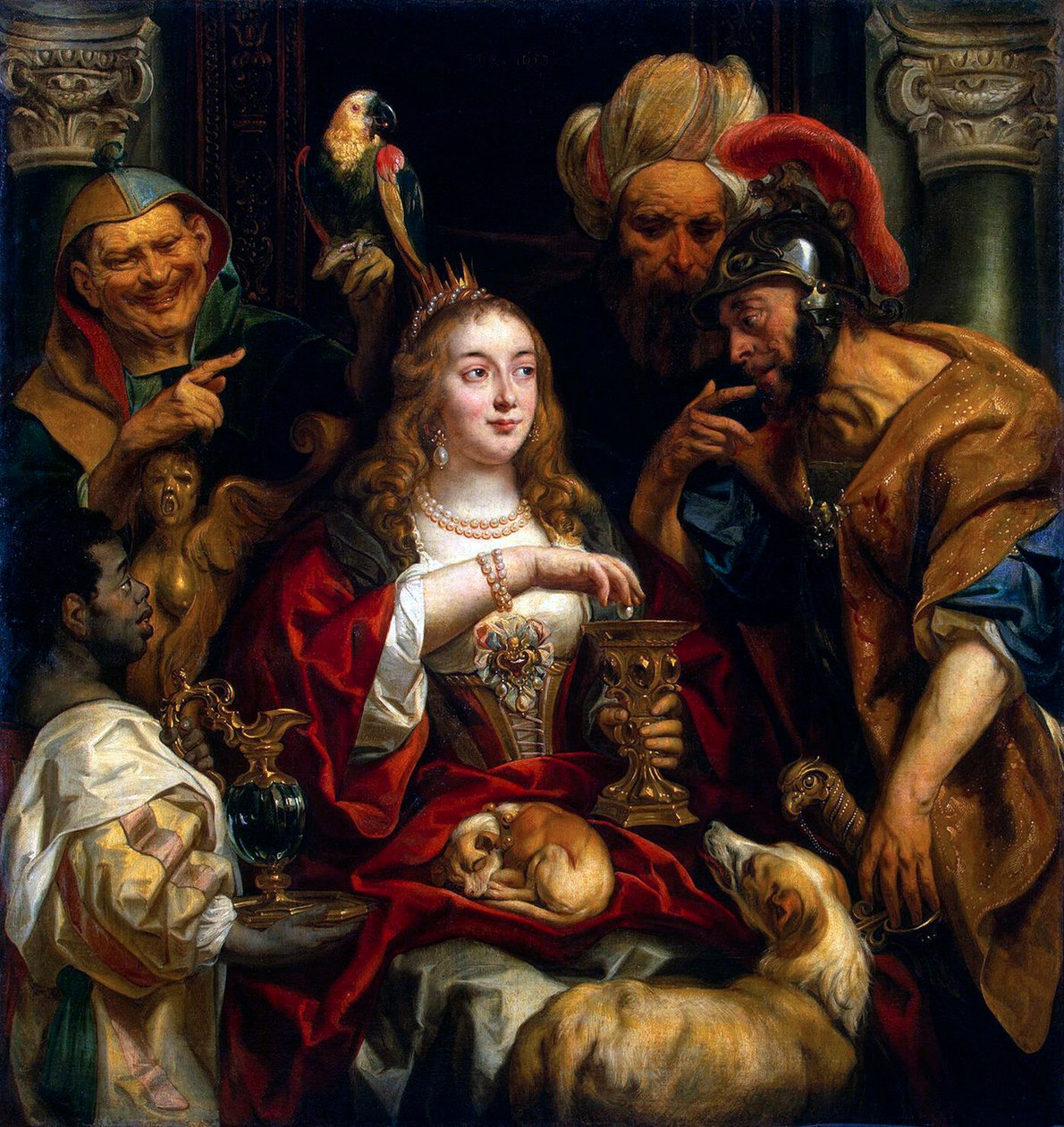 عيد كليوباترا '، 1653. بواسطة يعقوب جوردان