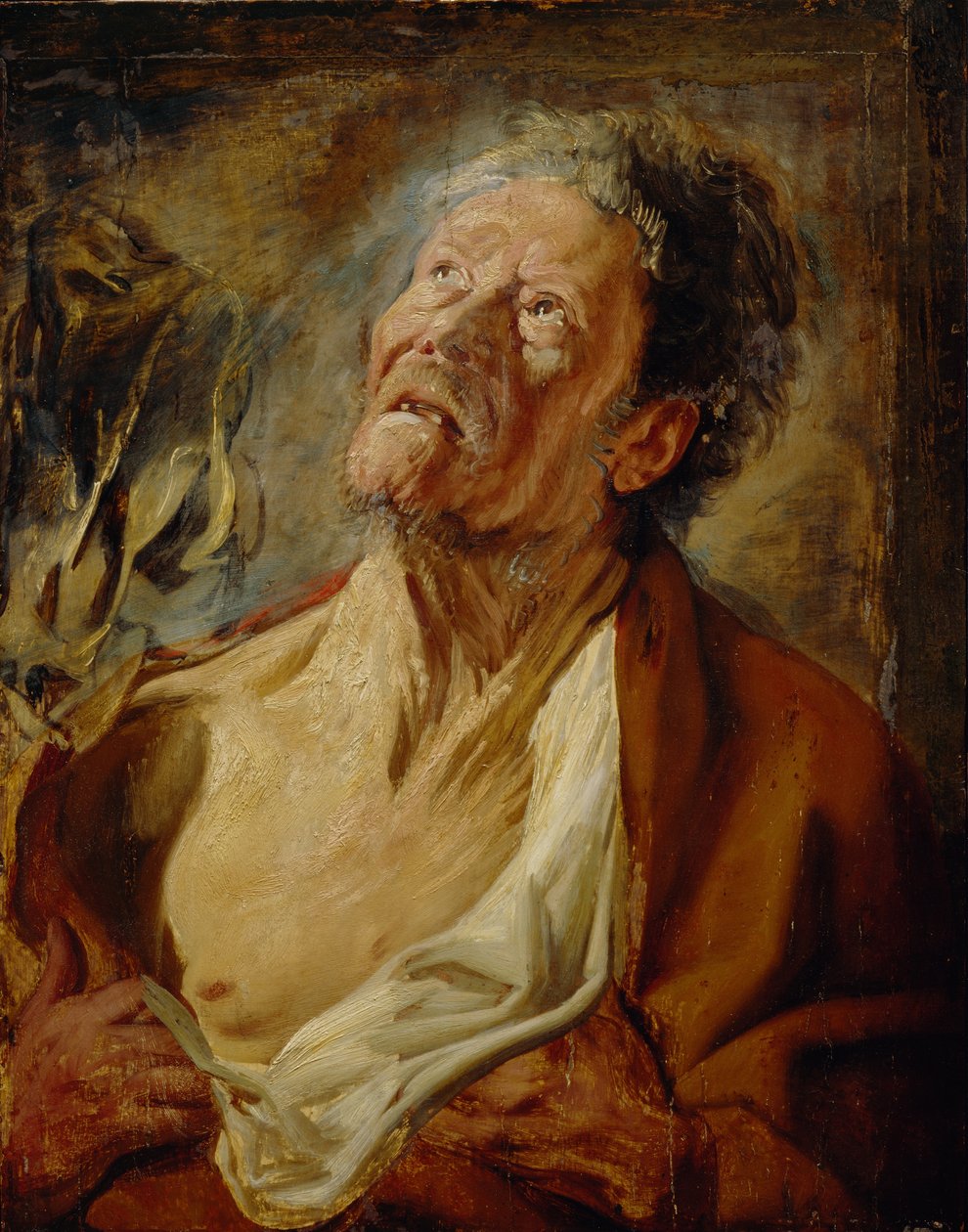 Job ، c.1620 (زيت على لوح بلوط) بواسطة يعقوب جوردان